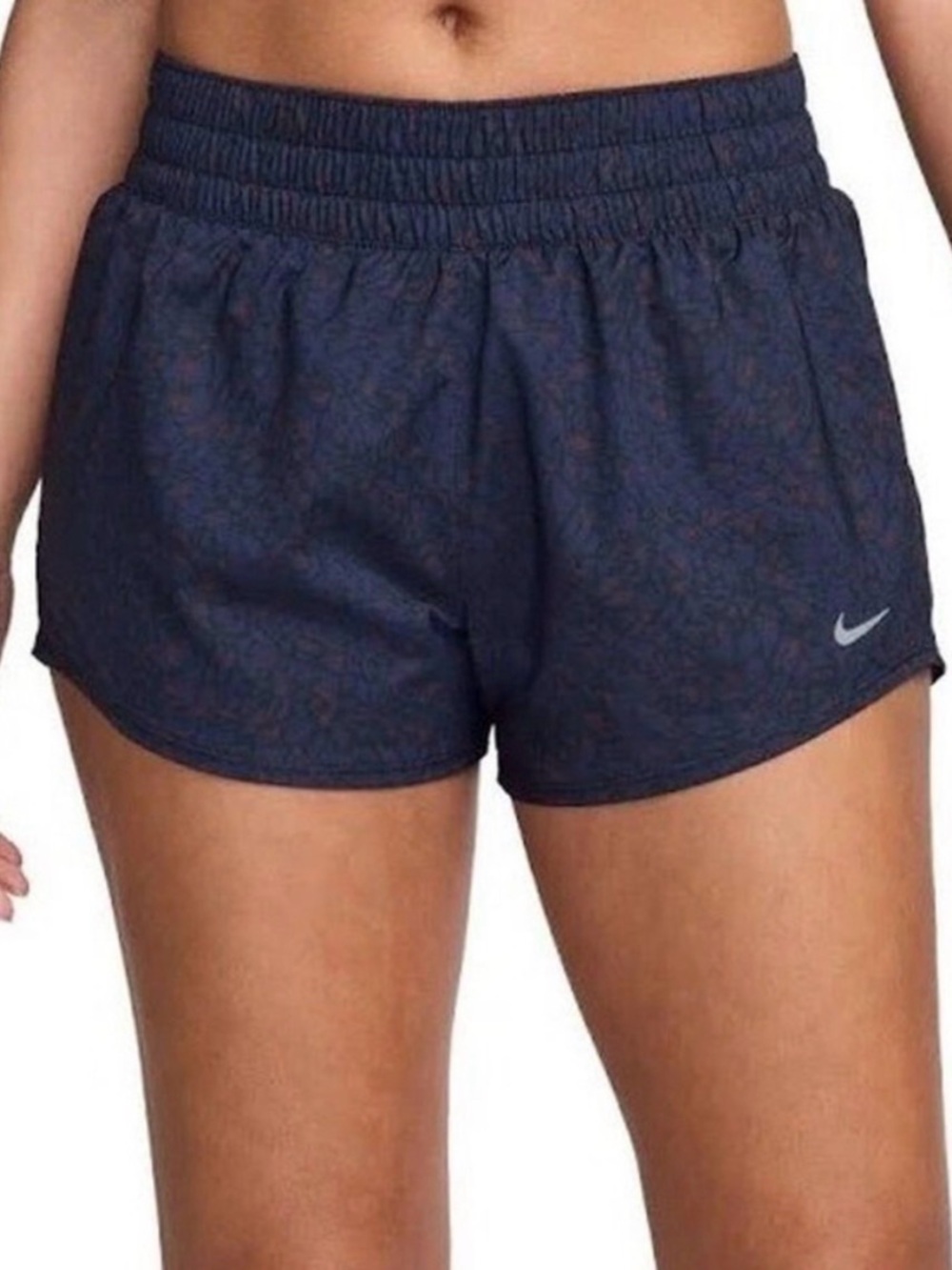 Nike Women’s Dark Blue Running Shorts with Pattern